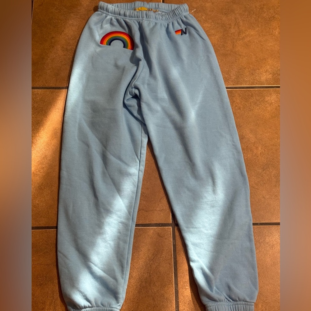 Aviator Nation RAINBOW EMBROIDERY SWEATPANTS